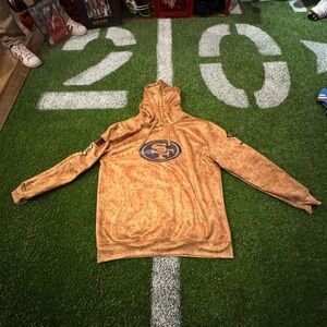 San Francisco 49ers Gold Hoodie49er salute to service Hoodie